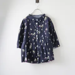 美品 アルベロベロ オレボレブラ ALBEROBELLO OLLEBOREBLA ぶたさん たこさんプリント チュニックブラウス/ネイビー【2400014262612】のサムネイル