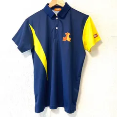 日本製◎ (^w^)b TSP YAMAMOTO TAKKYU ヤマトタッキュウ 卓球 ゲームウェア 試合 ユニフォーム ハーフボタン 半袖 ポロシャツ トップス 練習 試合 トレーニング ネイビー×イエロー メンズ 男性