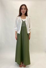 カーディガン フリーサイズ ガノッシュ 257-31260 30代 40代 50代  レディース カジュアル 夏 ホワイト ganosch