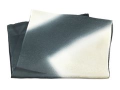 おしゃれ用 帯揚 素鼠／乳白色 菱 ぼかし 小紋 や 紬 など カジュアル な きもの に最適な おびあげ 26459