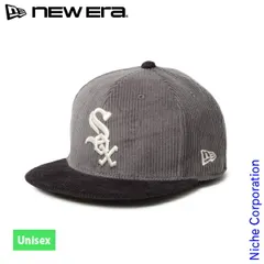 【新品】 ニューエラ  59FIFTY コーデュロイ シカゴ ホワイトソックス グレー ブラックバイザー 14668157 アウトドア ウェア 帽子 ユニセックス