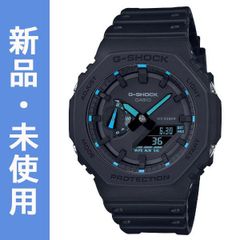 カシオーク G-SHOCK Gショック ジーショック 限定 NEON ACCENTシリーズ カシオ CASIO アナデジ 腕時計 ブラック ブルー GA-2100-1A2 逆輸入海外モデル