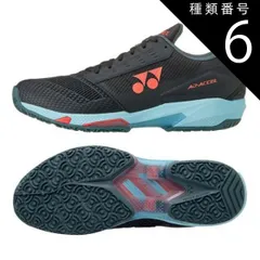 種類6:ブラック×スカイブルー(572)/24.5cm ヨネックス(YONEX) 2024 ユニセックス パワークッションアドアクセル ワイド GC オムニクレーコート用テニスシューズ SHTAAWG-572ブラック×Sブルー(050049891)