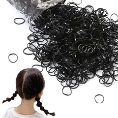 ヘアゴム 子供 髪ゴム 輪ゴム 子供 髪ゴム シリコン 使い捨てヘアゴム (約500本) ベビーヘアゴム 小さい 輪ゴム 黒 輪ゴム PU 誕生日 飾り 髪飾り 髪ゴム ヘアアクセサリー 女の子 プレゼント 黒