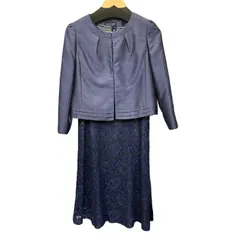 SHATLE HOUSE シャトルハウス フォーマル セットアップ 9号 ワンピース ノーカラージャケット レディース レース 中古 W４