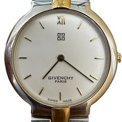 GIVENCHY 腕時計 美品】GIVENCHY コンビカラーQZ腕時計 シルバー×ゴールド