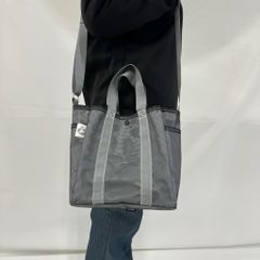 【サステナブル】端材再利用 撥水・防汚 ショルダーバッグ グレー×ブラック KEIKO#008