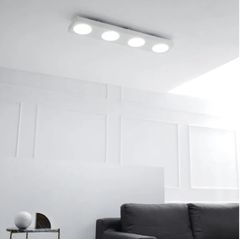 LOWYA  ロウヤ モプリオス 4灯 LEDシーリングライト リモコンなし［畳用/6畳用]  薄型LED 調光 調色 10段階  【動作保証】