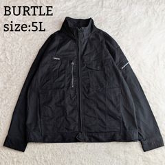 【美品】バートル BURTLE 作業服 ジャケット 吸水速乾 ストレッチ 形態安定 吸汗速乾 ジャンパー アウター 通勤 洗える 大きいサイズ 5L ブラック 黒 ユニセックス