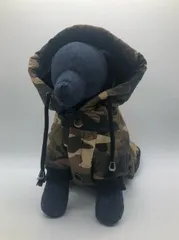 迷彩柄フード付きコートドッグウェア犬服