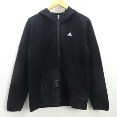 G■アディダス/adidas GOLF フルジップパーカー/ゴルフウェア【O】黒/men's/142【中古】■