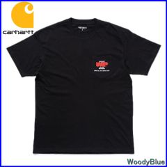 【新品】カーハート 半袖ポケットTシャツ CARHARTT WIP I030173 S/S WORM LOGO POCKET T-SHIRT BLACK 89XX i030173-89xxBK