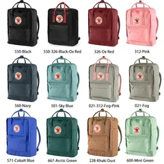 【新品・在庫処分】13色選択可能 FJALLRAVEN フェールラーベン リュックサック レザーつき　KANKEN リュック バックパック デイパック 16L