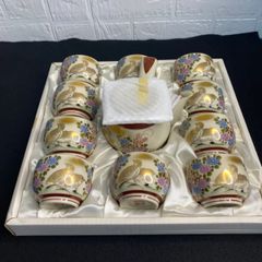 九谷焼 茶器揃 茶器　 (急須＆湯呑10客)セット　J