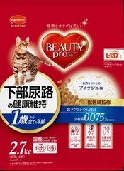 【同梱不可】 日本ペットフード  ビューティープロ キャット 下部尿路の健康維持 1歳から 2.7kgのサムネイル