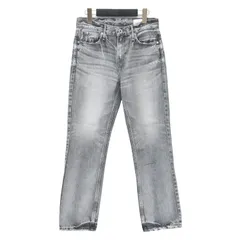 upper hights アッパー ハイツ パンツ グレー サイズ:22(XS) / ボーイフレンド デニム パンツ 825307 / THE HERS ミドルライズ ヴィンテージ加工 コットン / 日本製 / ボトムス ジーンズ【レディース】【中古】