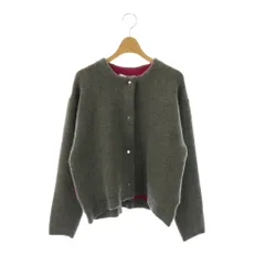 シンプリシテェ Simplicite B.C STOCK 24AW 2層スムース編みニットブルゾン ニットジャケット F グレー /DFのサムネイル