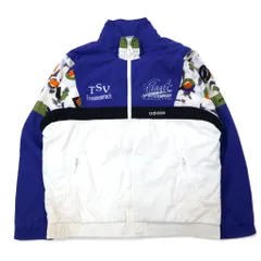 adidas ATP トラックジャケット ジャージ ビンテージ　シルバーUSA製 80s adidas ATP トラックジャケット ジャージ XL シルバー 青