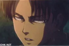 【中古】バッジ・ピンズ 036.リヴァイ・アッカーマン(顔アップ/横型) リヴァイ百景缶バッジ 「進撃の巨人」