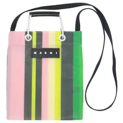 2025年最新】marni ストライプバッグ ミニ マルチグリーンの人気 