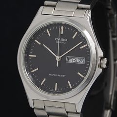 Working Casio Quartz Day-Date MTP-1240DJ Men's Watch (Black Dial) OGH 2000000 NSK