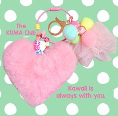 ふわもこ ゆめかわ パステルカラー バッグチャーム キーリング