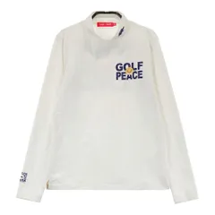 サイズ：S ROUGH&SWELL ラフアンドスウェル RSL-21221 ハイネック 長袖Tシャツ ニコちゃん  ホワイト系 [240101393513]# ゴルフウェア レディース ストスト