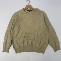 BURBERRY LONDON/バーバリーロンドン ウール ニット 長袖 ワンポイント刺繡 メンズ 4 イエローベージュのサムネイル