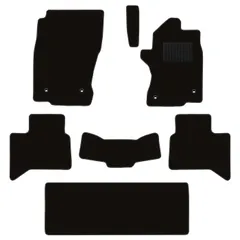 トヨタ　新型　ランドクルーザー　250系　7人乗り　フロアマット　黒無地