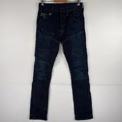古着 ジースターロゥ G-STAR RAW デニムパンツ ボタンフライ ストレッチ ストレート 3D w30 L34  ブルー メンズ