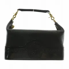 ジャンニヴェルサーチ バニティバッグ ハンドバッグ 腕掛け レザー 黒 ブラック ヴェルサーチェ サンバースト ロゴ ハンドバッグ ヴァニティ