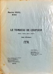 ラヴェル クープランの墓 (スタディスコア/ポケットスコア)輸入楽譜 Ravel Le Tombeau de Couperin デュラン社/Durand 洋書