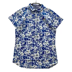 サイズ：2 MASTER BUNNY EDITION マスターバニーエディション  半袖ポロシャツ 花柄 ホワイト系 [240001162981] ゴルフウェア レディース ストスト