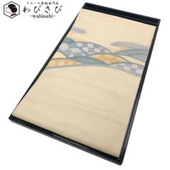 ☆ 名古屋帯 本場筑前博多織 献上柄 乳白色 O-5495 ☆ 名古屋帯 本場筑前博多織 献上柄 乳白色 O-5495