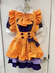 【アウトレット】オリジナル　ハロウィンメイド　コスプレ　仮装　メイド服