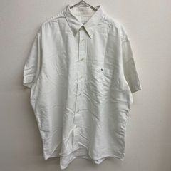 LACOSTE 80-90s  DEVANLAY ヴィンテージ 半袖シャツ ホワイト 無地 胸ポケット付き【メンズXL】