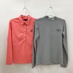 キャロウェイ Callaway L まとめ売り 2点セット 長袖カットソー 長袖ポロシャツ ボーダー他 ゴルフウェア 2509WS184
