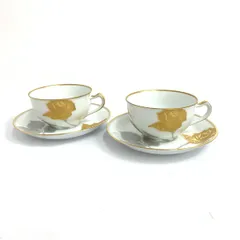 大倉陶園 - お値下げしました！新品OKURA CHINA 金蝕バラカップ&amp;ソーサー２客セット 大倉陶園 金蝕バラ カップ＆ソーサー 2客セット | アンティーク