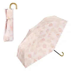 【人気商品】遮光水彩モチーフ ミニ オレンジ(ハローキティ) サンリオキャラクターズ×Wpc. ≪遮光率100%/UVカット率100%/・UPF50＋/遮熱/晴雨兼用≫ 折りたたみ傘 軽量 日傘 通勤 通学 【2025】Wpc. レディース 801-SA25-