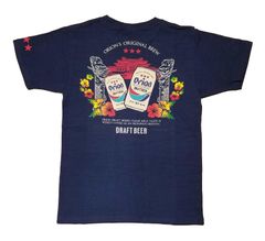 オリオンビール Tシャツ 首里城龍柱とドラフト缶 グッズ