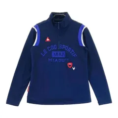 サイズ：S LECOQ GOLF ルコックゴルフ  ハーフジップ 長袖Tシャツ  ネイビー系 [240101320490]# ゴルフウェア レディース ストスト