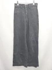 ◇ Θ AZUL BY MOUSSY アズール バイマウジー コットン100％ デニム パンツ サイズM ブラック レディース E  【1507100014115】