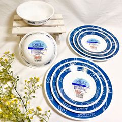 【皿8枚セット】コレール　強化耐熱ガラス食器