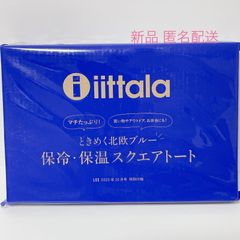 LEE 10月号 付録 iittala イッタラ ときめく北欧ブルー 保冷 保温 スクエア トート