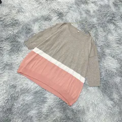 ■【良品】ニット【M】カジュアル  カワイイ  レディース  ベージュ系  明るい薄茶色  一点もの  【送料無料】のサムネイル