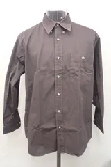 ■02 ラコステ  LACOSTE  長袖シャツ 綿100％ サイズ3■ブラウン