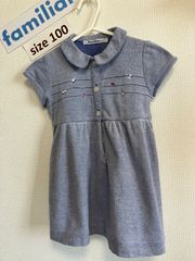 293ファミリアfamiliar100size 鹿の子ワンピース