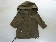 バービー barbie アウトレット 子供服 女の子 2サイズ 160cm 長袖 薄手 スプリングコート ブルゾン ジャンパー カーキ 春 秋 ★4 アウター ガールズ 女児 キッズ ジュニア 【中古】 リサイクル 古着 子ども服