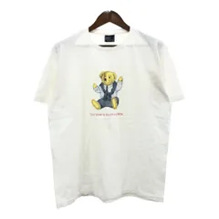 90年代 USA製 Polo by Ralph Lauren ポロ ラルフローレン ポロベア 半袖Ｔシャツ ホワイト(メンズ M)中古 古着 T9066