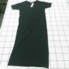 ◇ ⊂ 未使用 niko and … ニコアンド セルフカット 半袖 ロング丈 ワンピース サイズF ブラック レディース E  【1508270015087】